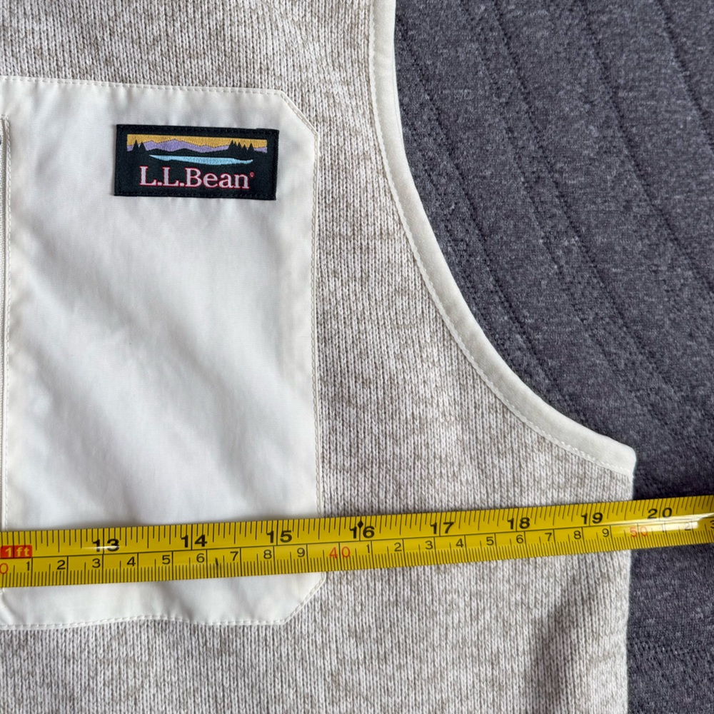 Women's L.L.Bean Sweater Fleece Long Vest size medium NWT - Picture 11 of 14